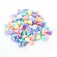 Opaque Acrylic Beads, Flower, DIY, more colors for choice, 12.50x7mm, 200PCs/Bag, Sold By Bag