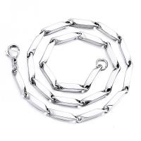 Stainless Steel Chain Necklace Unisex original color Sold By PC