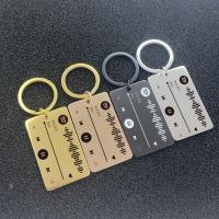 Broche llave de acero inoxidable, Rectángular, chapado, unisexo, más colores para la opción, 26x70mm, Vendido por UD