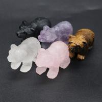 Природный камень Декоративные украшения, Белый Медведь, различные материалы для выбора, Много цветов для выбора, 40x23mm, продается PC