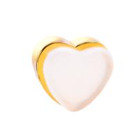 Silicone Ear Nut Component with Brass Heart plated anti-skidding & DIY Sold By PC