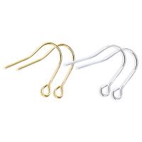 Stainless Steel Hook Earwire, Brass, plated, DIY, more colors for choice, nickel, lead & cadmium free, 15x18mm, Sold By PC