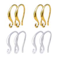 Stainless Steel Hook Earwire, Brass, plated, DIY, more colors for choice, nickel, lead & cadmium free, 9.80x17.50mm, Sold By PC