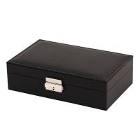Multifunctional Jewelry Box PU Leather with Velveteen Rectangle dustproof Sold By PC
