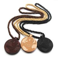 Hemu Beads Necklace, Unisex, more colors for choice, 8*8mm,6.7*8cm, Length:Approx 35.43 Inch, Sold By PC