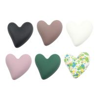Fashion Resin Cabochons, Heart, more colors for choice, 25.70x26.50mm, Sold By PC