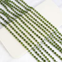 Jade olivo Abalorio, con Seedbead, Linterna China, pulido, Bricolaje & facetas, verde, Vendido para 38 cm Sarta