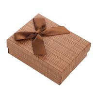 Jewelry Gift Box, Paper, Square, more colors for choice, 82x52x25mm, Sold By PC