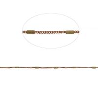 Mosiężny łańcuszek kulkowy, Mosiądz, łańcuszkiem, złoty, 2mm, długość 1 m, sprzedane przez m