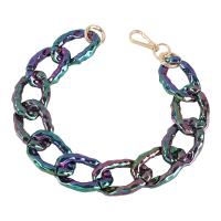 Pryskyřice náhrdelník, Zinek, s Pryskyřice, módní šperky & pro ženy, multi-barevný, Délka 19.52 inch, Prodáno By PC