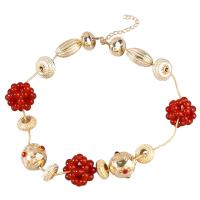 Pryskyřice náhrdelník, Zinek, s Pryskyřice, s 2.75 extender řetězce, módní šperky & pro ženy, zlatý, Prodáno za 18.77 inch Strand