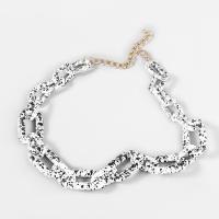 Harz Halskette, Zinklegierung, mit Harz, mit Verlängerungskettchen von 3.93, Modeschmuck & für Frau, keine, Länge 18.38 ZollInch, verkauft von PC