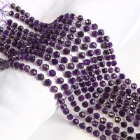 Luonnollinen Ametisti helmiä, Lyhty, kiiltävä, tee-se-itse & erikokoisia valinnalle & kasvot, violetti, Myyty Per N. 15 tuuma Strand