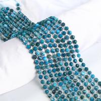 Apatites Beads, with Seedbead, Lantern, polished, DIY & different size for choice & faceted, blue, Sold Per Approx 15 Inch Strand