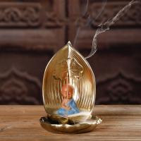Backflow Incense Burner, Porcelain, handmade, for home and office & durable & multifunctional, 115x110x150mm, Sold By PC