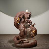 Backflow Incense Burner, Porcelain, handmade, for home and office & durable & multifunctional, 140x120x185mm, Sold By PC
