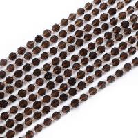 Natural Smoky Quartz Beads with Seedbead Lantern polished DIY & faceted brown Sold Per 38 cm Strand