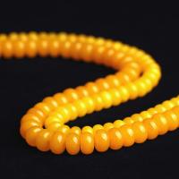 Yellow Calcedony Beads, Abacus, polished, DIY, yellow, Sold Per 38 cm Strand