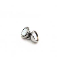 Stainless Steel Magnetic Clasp, silver color, 10PCs/Bag, Sold By Bag
