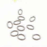 Edelstahl offene Ringe, Silberfarbe, 500PCs/Tasche, verkauft von Tasche