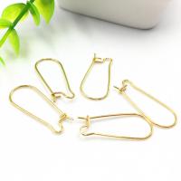 Stainless Steel Hook Earwire, 316L Stainless Steel, plated, golden, 100PCs/Bag, Sold By Bag