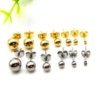 Stainless Steel Stud Earrings 316L Stainless Steel for woman Sold By Bag