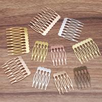 Brass Decorative Hair Comb Finding plated DIY Sold By Lot