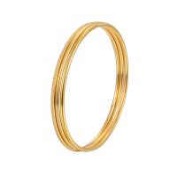 Титана стальной браслет, титан, KC Золотой цвет покрытием, три части & ювелирные изделия моды & Женский, 60mm, 5Наборы/Лот, продается Лот