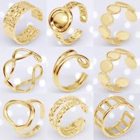 Titanium Steel Finger Ring, fashion jewelry & Unisex & different styles for choice, more colors for choice, 17-19mm, 5PCs/Lot, Sold By Lot