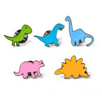 Enamel Brooch Zinc Alloy with enamel Dinosaur plated Unisex nickel lead & cadmium free 2.7*1.8cmuff0c2.4*1.3cmuff0c1.7*2cmuff0c2.2*2.1cmuff0c2.2*2.6cm Sold By PC