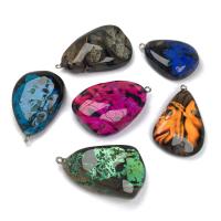 مجوهرات تعليقة العقيق, عقيق نبات, غير النظاميه, للجنسين, المزيد من الألوان للاختيار, 25x45-35x50mm, تباع بواسطة PC