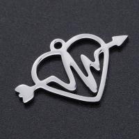 Titanium Steel Pendants Heart plated fashion jewelry Sold By Bag