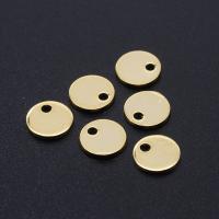 Titanium Steel Pendants Round plated fashion jewelry 6-12mm Sold By Bag