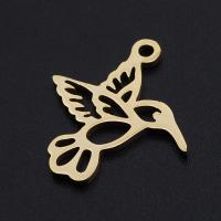 Titanium Steel Pendants, Bird, plated, fashion jewelry, more colors for choice, 18x17mm, 10PCs/Bag, Sold By Bag