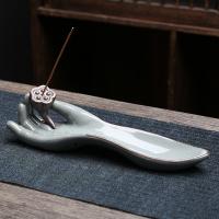 Porcelain Incense Seat, handmade, for home and office & durable, more colors for choice, 231x59mm, Sold By PC
