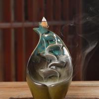 Backflow Incense Burner, Porcelain, handmade, for home and office & durable, 110x195mm, Sold By PC