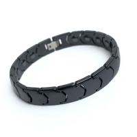 Porcelain Bracelet with Black Ochre polished with magnetic & for man Length Approx 8.07 Inch Sold By PC