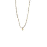 Freshwater Pearl Mässing Chain Necklace, med Freshwater Pearl, för kvinna, blandade färger, Längd 43 cm, Säljs av PC