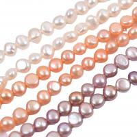 Cultured Button Freshwater Pearl Beads, Keshi, DIY, more colors for choice, 8-9mm, Sold Per Approx 15 Inch Strand