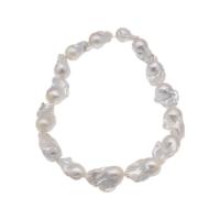 Barok ferskvandskulturperle Beads, Ferskvandsperle, du kan DIY, hvid, 14-16mm, Solgt Per Ca. 15 inch Strand