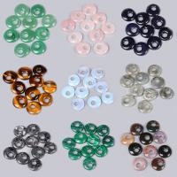 Gemstone Hängen Smycken, Ädelsten, Donut, olika material för val, fler färger för val, 18mm, Säljs av PC