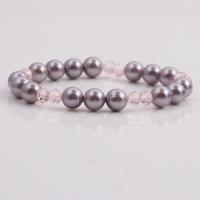 Shell Pearl Bracelet, fashion jewelry, more colors for choice, 8mm, Length:7.5 Inch, Sold By PC