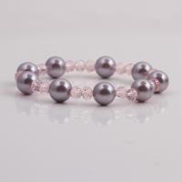 Shell Pearl Bracelet, fashion jewelry, more colors for choice, 10mm, Length:7.5 Inch, Sold By PC