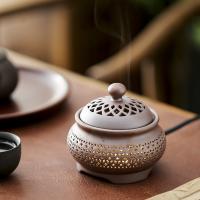 Porcelain Incense Burner handmade for home and office & durable & with LED light Sold By PC