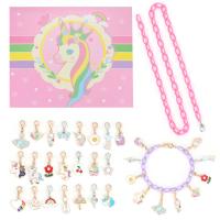 Children DIY String Beads Set Zinc Alloy plated for children nickel lead & cadmium free Length Approx 9.8 Inch Approx 19.6 Inch Sold By Set