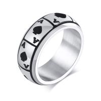 Stainless Steel Finger Ring, different size for choice & for man, 8mm, Sold By PC