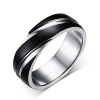 Nehrđajući čelik Finger Ring, uglađen, različite veličine za izbor & za čovjeka, 6mm, Prodano By PC