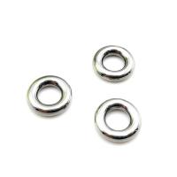 Edelstahl Geschlossener Ring, Silberfarbe, 100PCs/Tasche, verkauft von Tasche