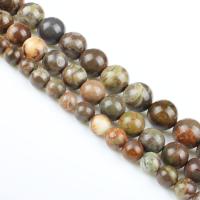 Perles agates, Agate, Rond, poli, DIY, couleurs mélangées, Vendu par 38 cm brin