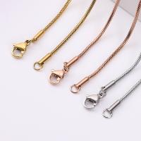 Stainless Steel Necklace Chain, plated, DIY & different size for choice, more colors for choice, Sold By PC